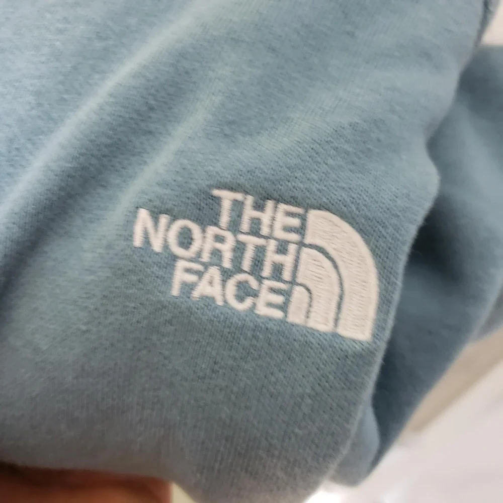 The North Face Hoodie Mens XL Blue Pullover Fleece Hooded Pockets Drawstring‎